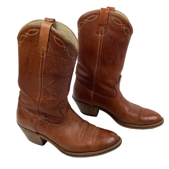 ACME Mens Western Leather Cowboy Boots - Picture 8 of 16
